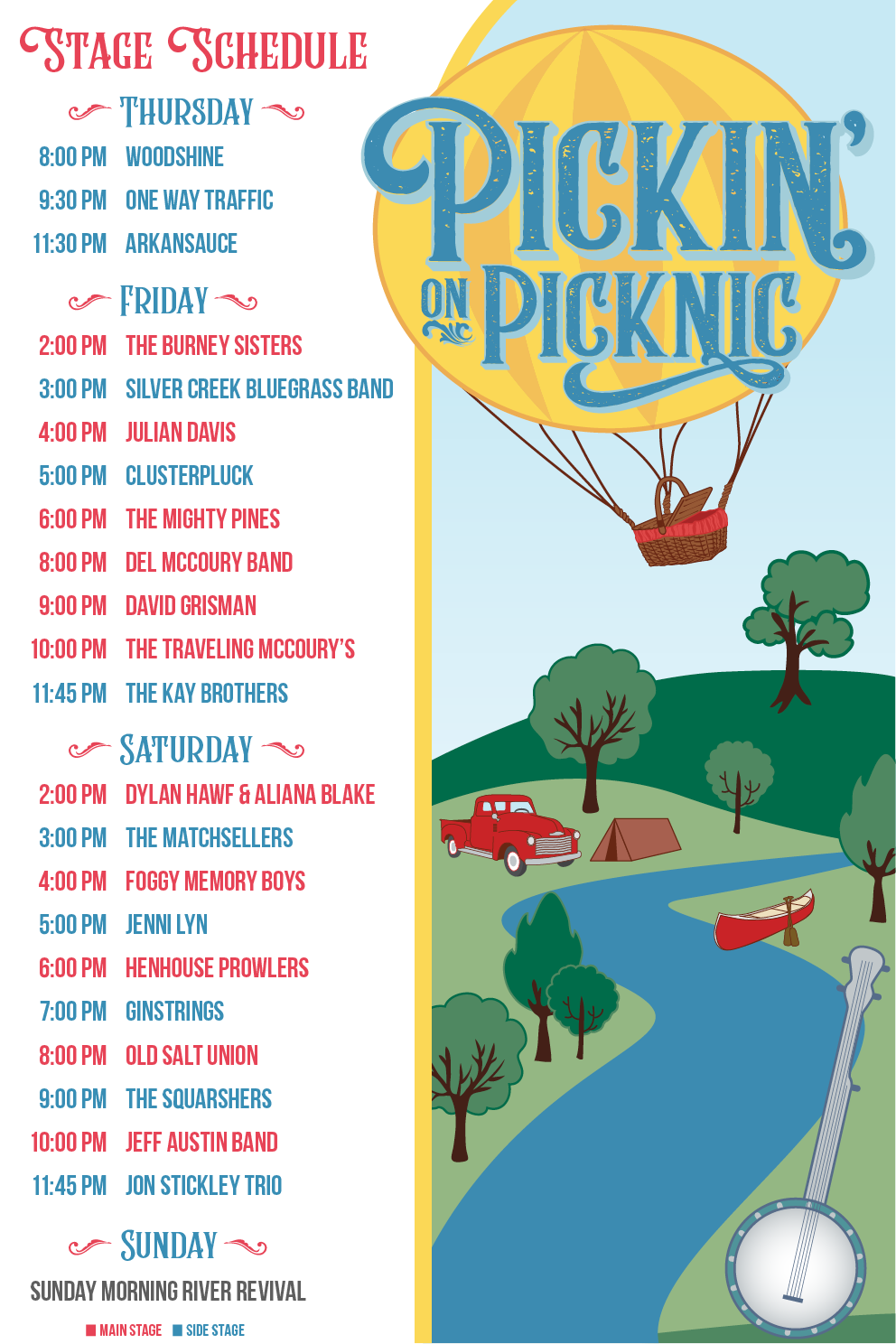 Pickinon Schedule Pickin' On Picknic